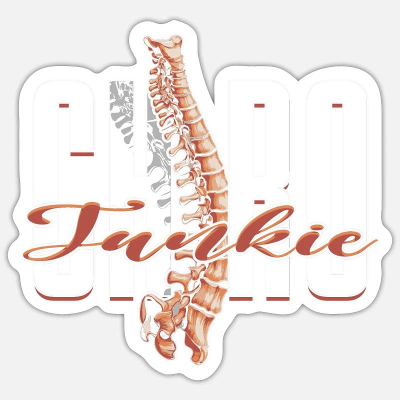 Chiropractor Physiotherapist - Sticker size S (10 x 10 cm) - white matte