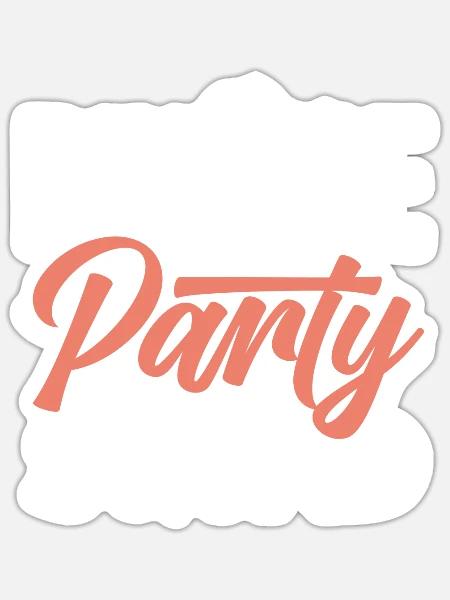 Scheidung Party Squad Feier Scheidung - Sticker Größe S (10 x 10 cm) - Mattweiß