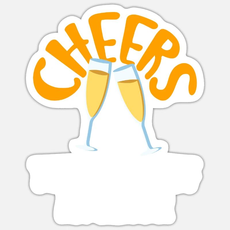 Ein Hoch Auf Das Ende Einer Fehlerhaften Scheidung Sticker Größe S (10 x 10 cm)