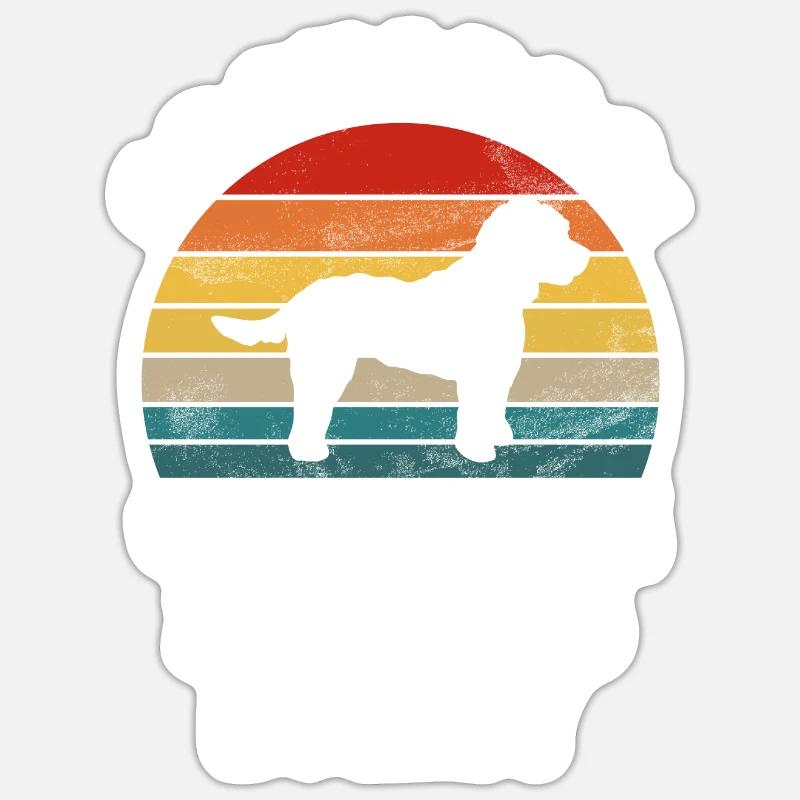 Cadeaux Cockapoo - Sticker taille S (10 x 10 cm) - blanc mat