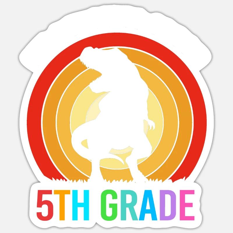 5th Grade Sticker size S (10 x 10 cm)