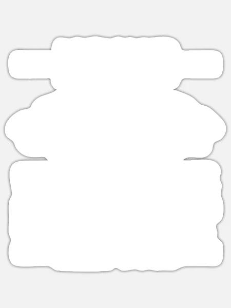 Langschläfer Shlafen Faul - Sticker Größe S (10 x 10 cm) - Mattweiß