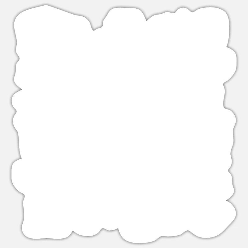 coffee lovers breakfast delight - Sticker size S (10 x 10 cm) - white matte