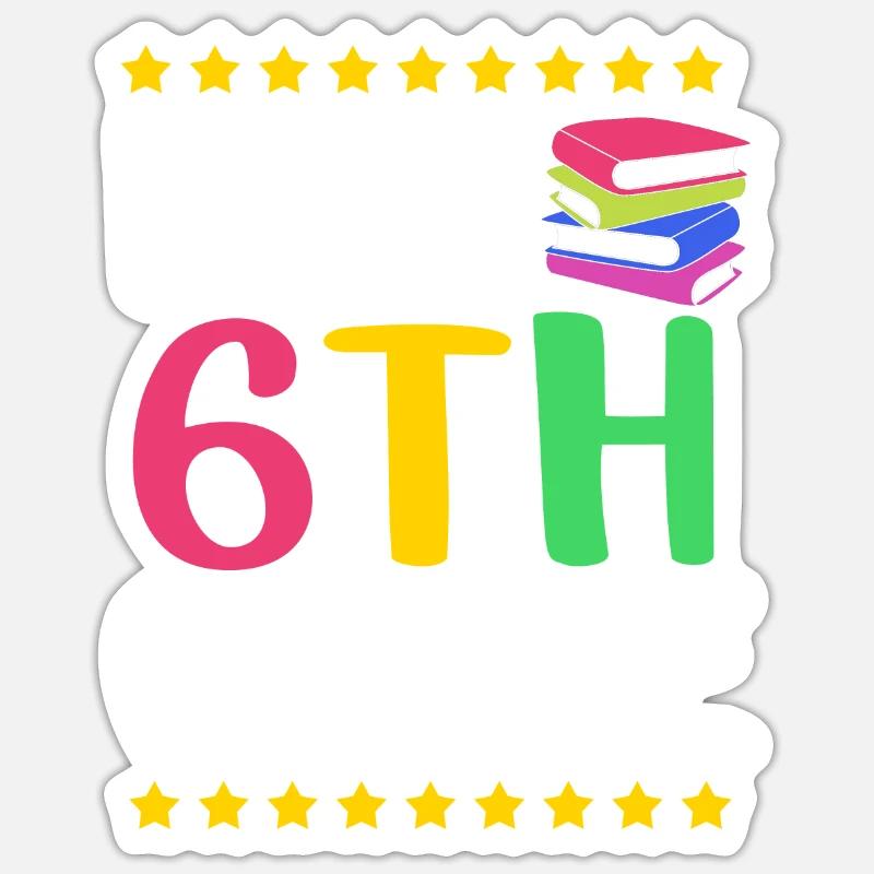 6th Grade Sticker size S (10 x 10 cm)