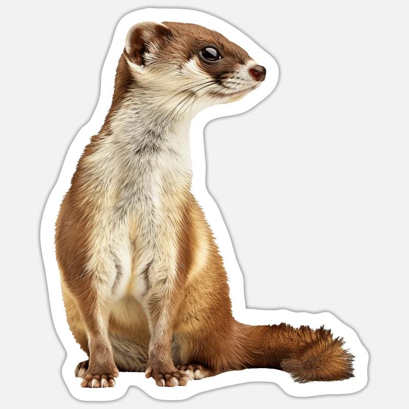 Wiesel Sticker Größe S (10 x 10 cm)