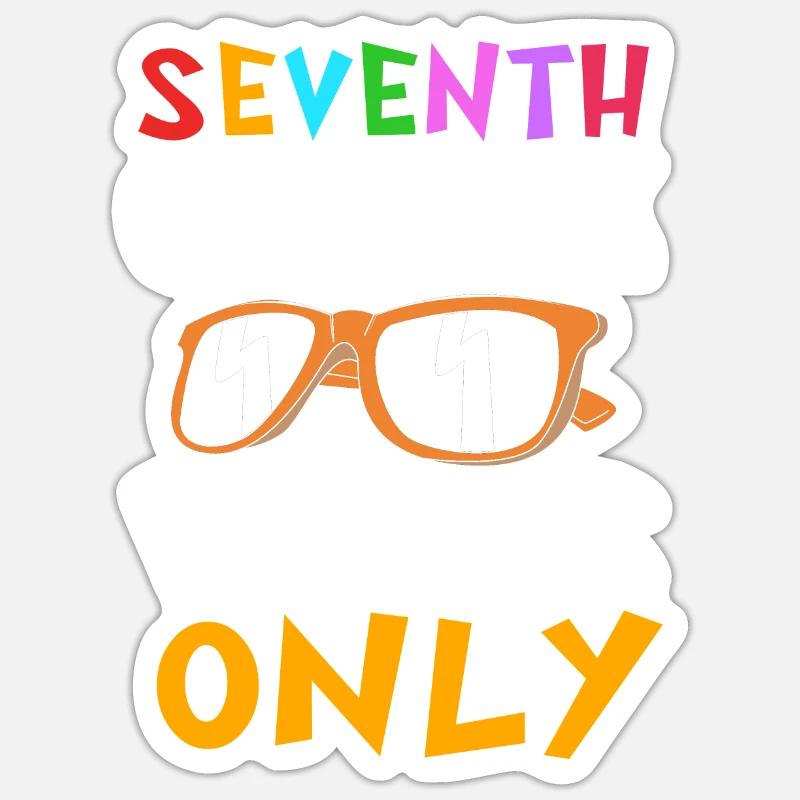 7th Grade - Sticker size S (10 x 10 cm) - white matte