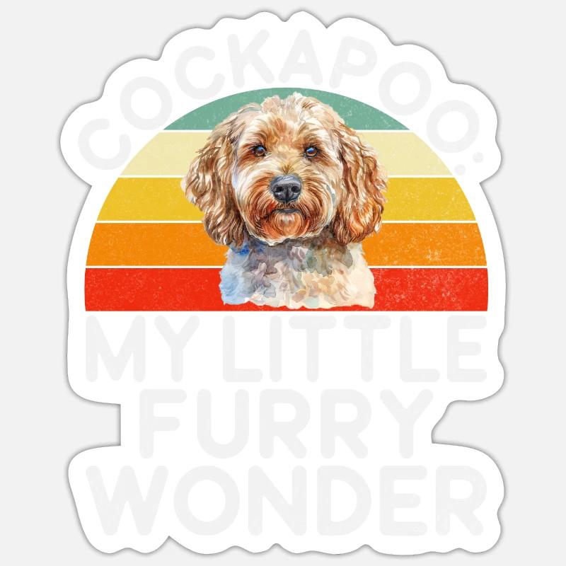 Cockapoo Gifts - Sticker size S (10 x 10 cm) - white matte