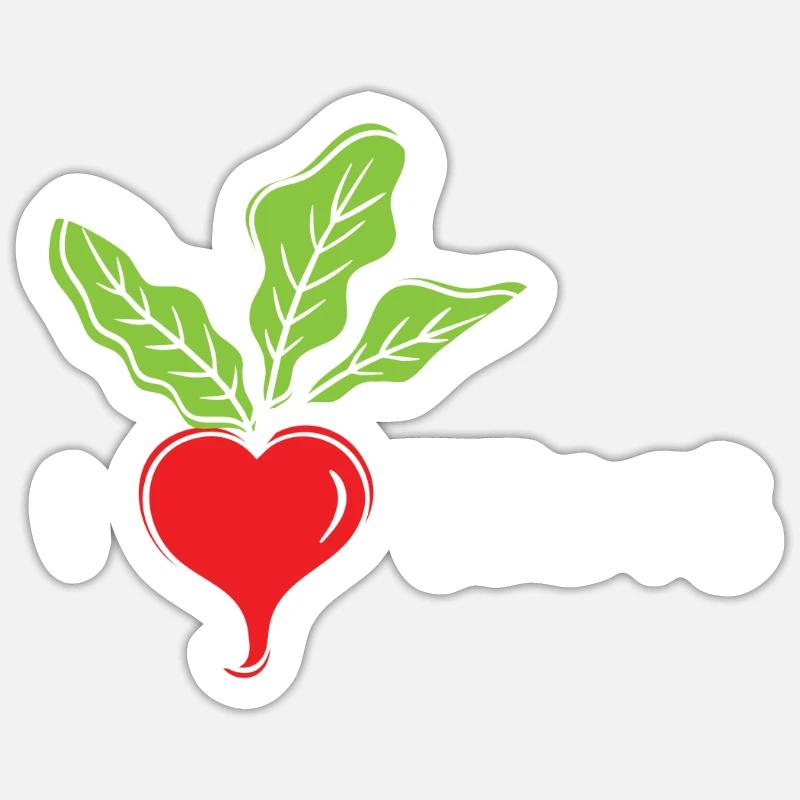 I Love Beets Beetroot Sticker size S (10 x 10 cm)