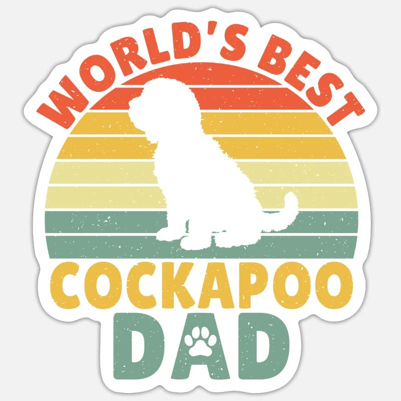 Cockapoo Gifts - Sticker size S (10 x 10 cm) - white matte