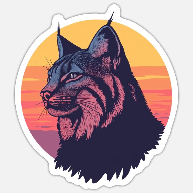 Luchs Sticker Größe S (10 x 10 cm)