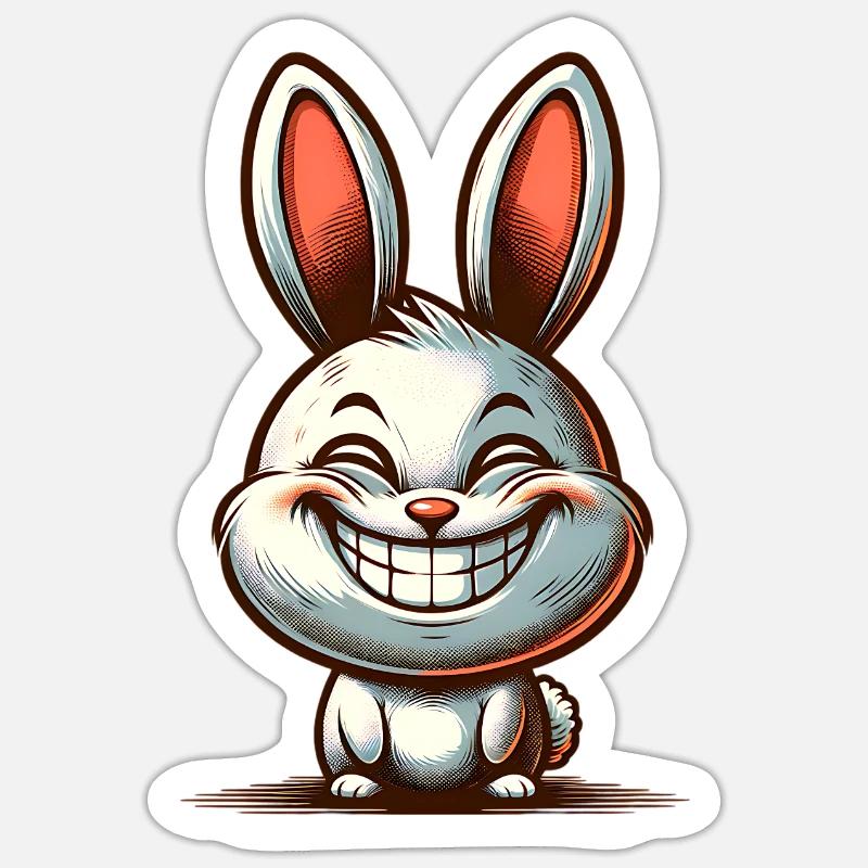 Rabbit Rabbit - Sticker size S (10 x 10 cm) - white matte