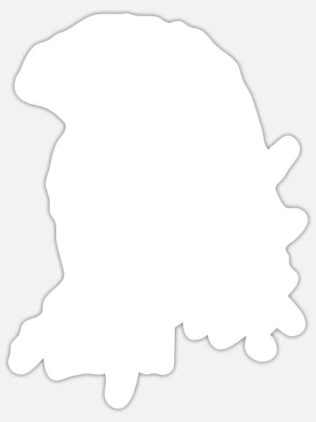 Spartaner Helm Gladiator - Sticker Größe S (10 x 10 cm) - Mattweiß
