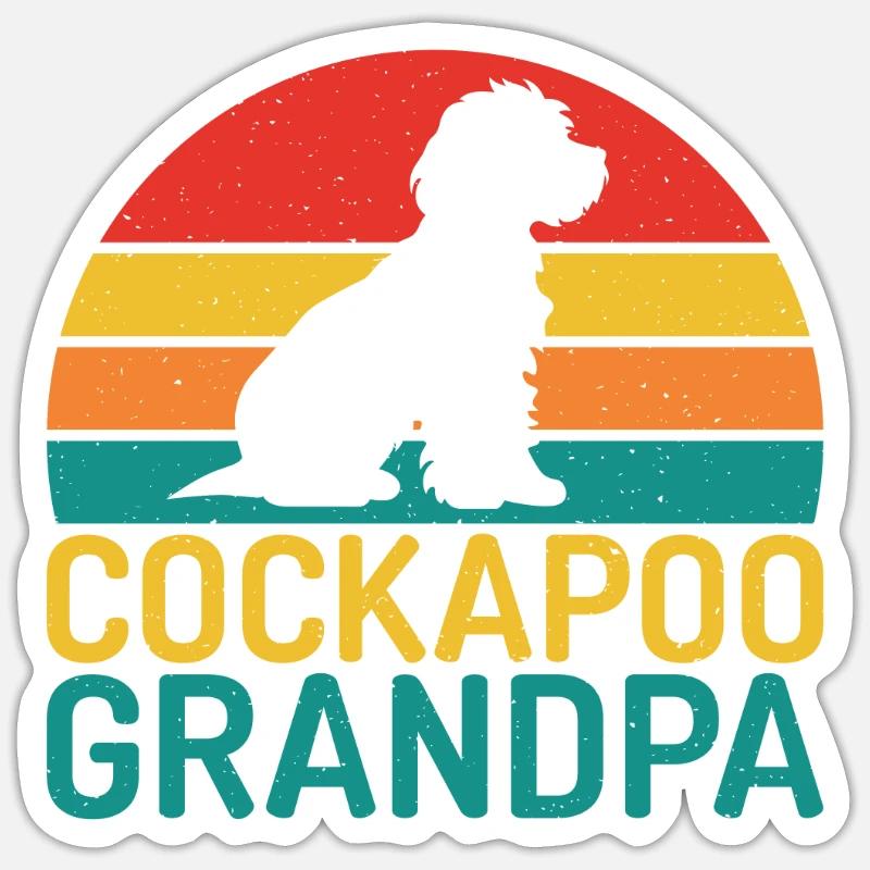 Cockapoo Gifts - Sticker size S (10 x 10 cm) - white matte