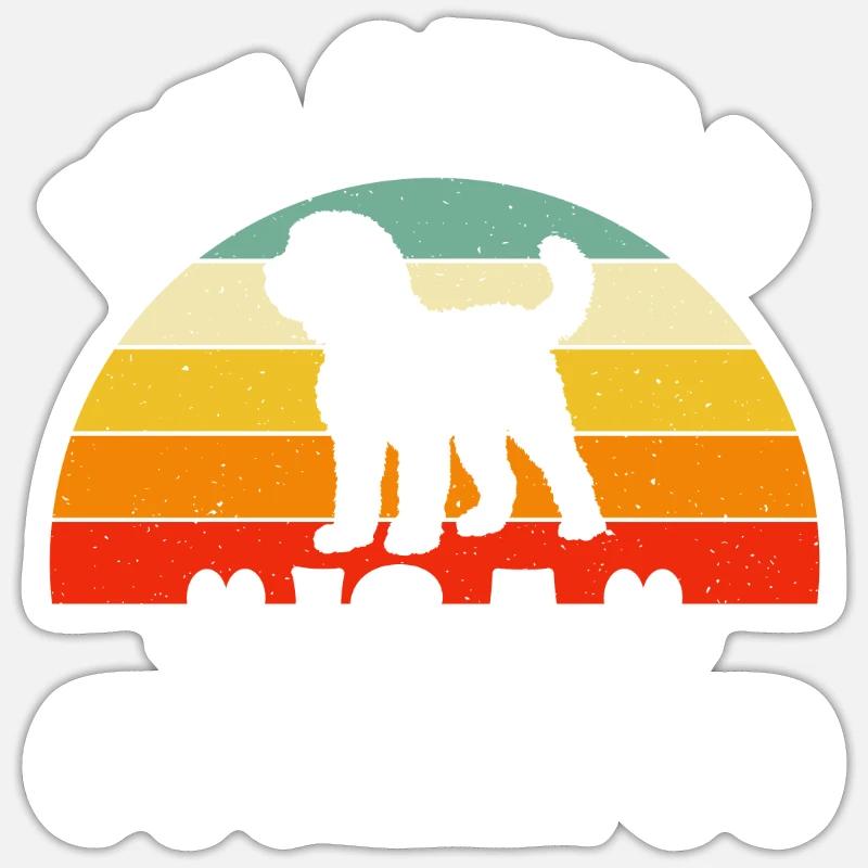 Cockapoo Gifts - Sticker Größe S (10 x 10 cm) - Mattweiß