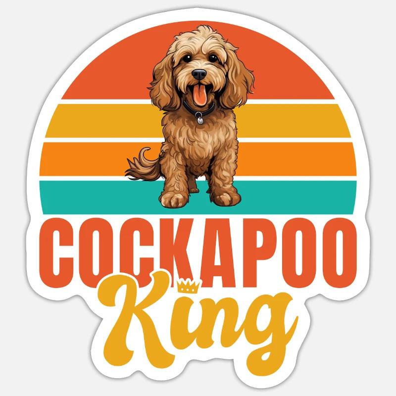 Cockapoo Gifts - Sticker size S (10 x 10 cm) - white matte