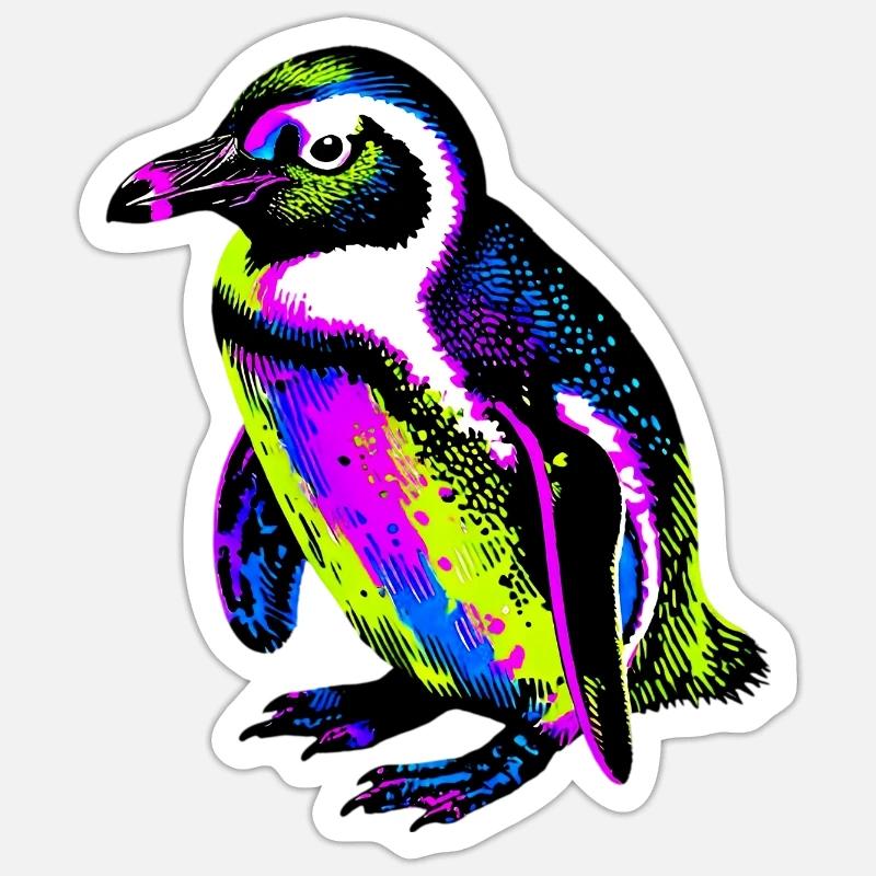 Penguin - Sticker size S (10 x 10 cm) - white matte