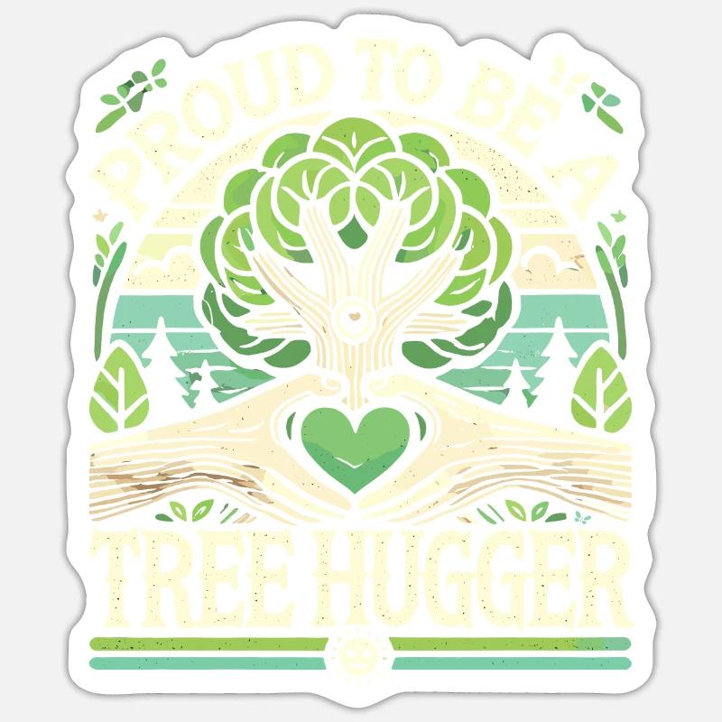 Stolz, ein Baumumarmer zu sein Sticker Größe S (10 x 10 cm)