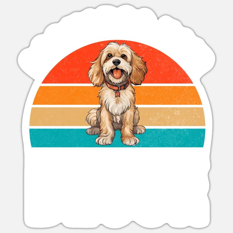 Cockapoo Gifts - Sticker size S (10 x 10 cm) - white matte
