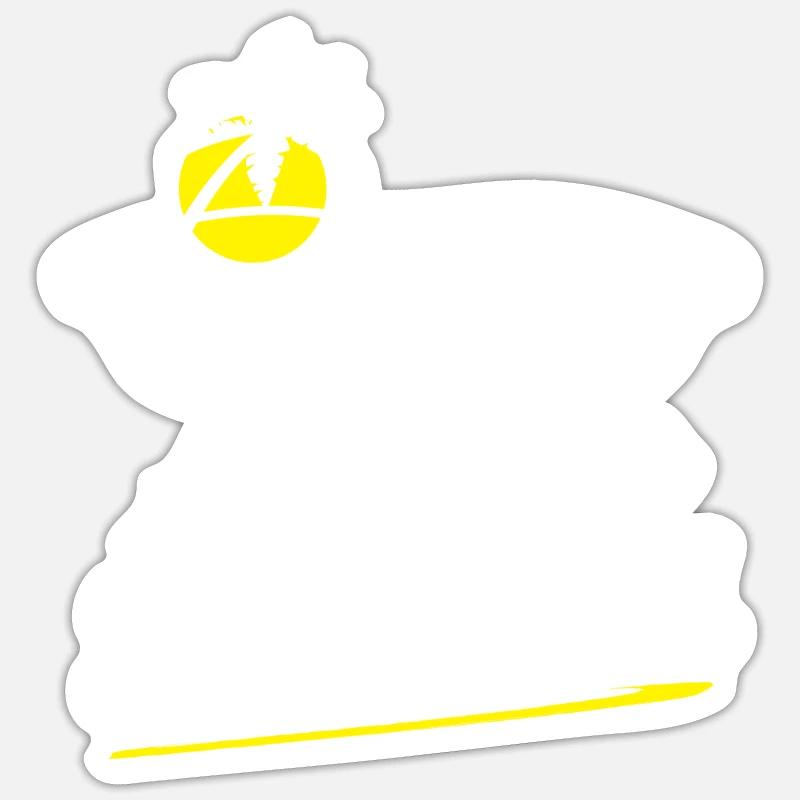 Almost on sabbatical - Sticker size S (10 x 10 cm) - white matte