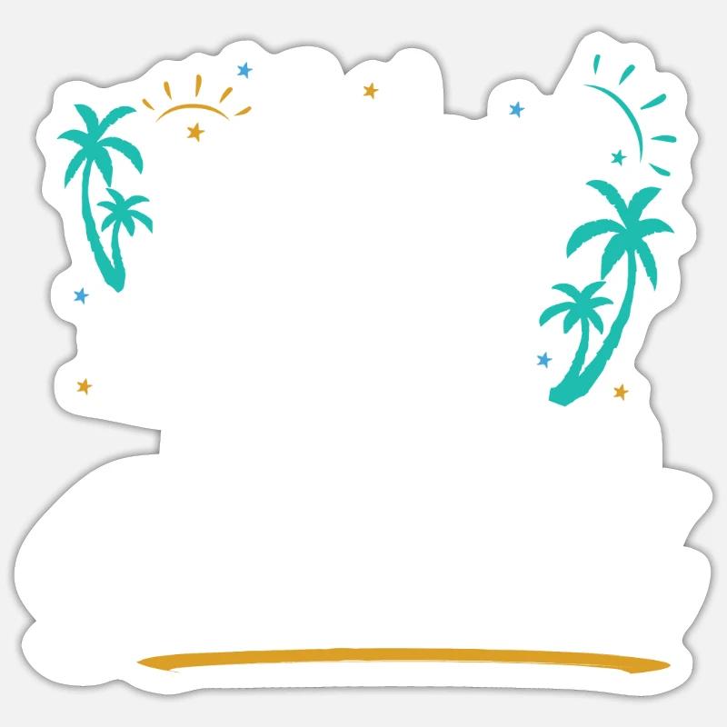 Cruising Into Sabbatical - Sticker size S (10 x 10 cm) - white matte
