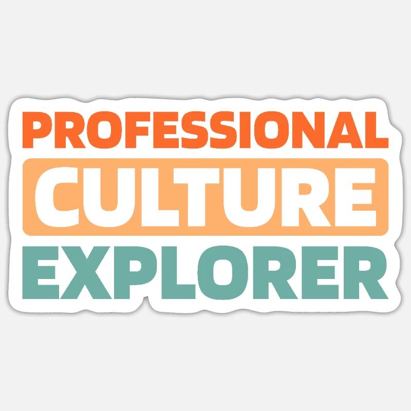 Ethnologist - Sticker size S (10 x 10 cm) - white matte