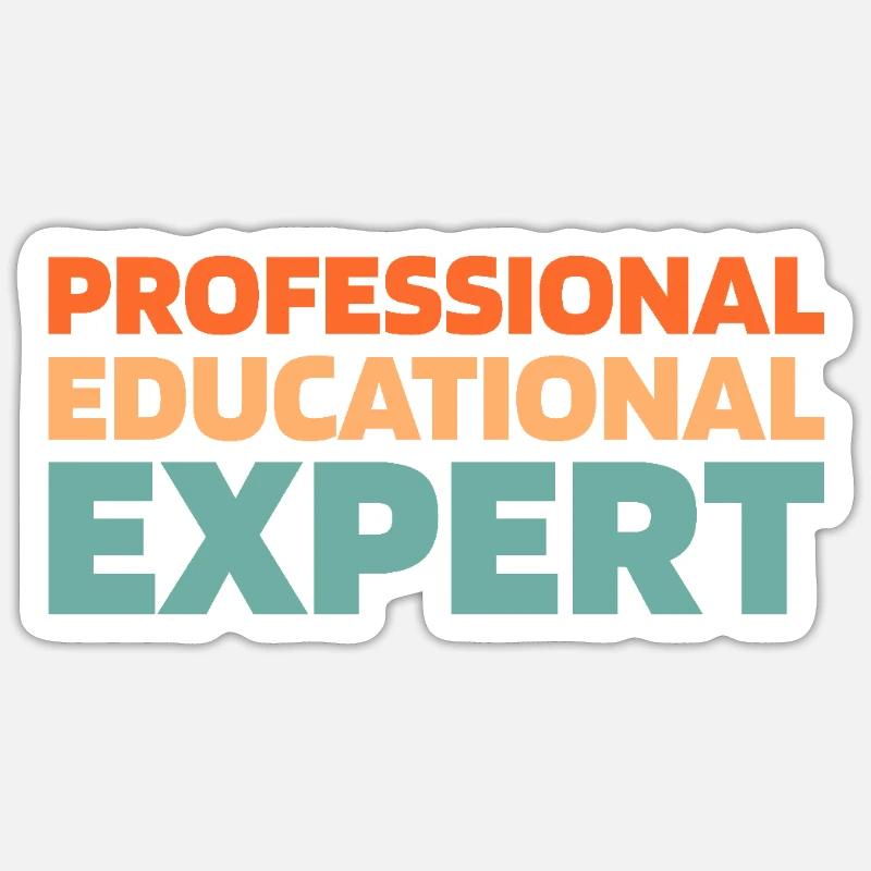 Pedagogue - Sticker size S (10 x 10 cm) - white matte
