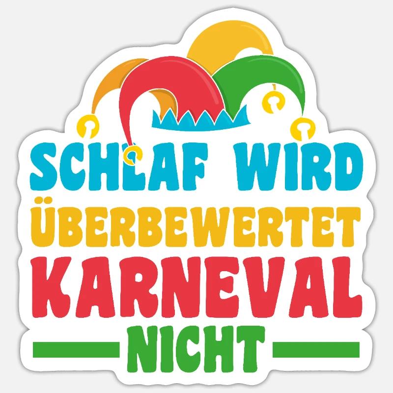 Costume de carnaval Carnaval - Sticker taille S (10 x 10 cm) - blanc mat