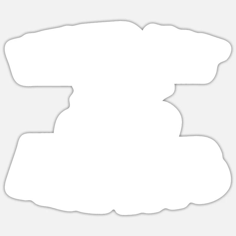 Quad - Sticker taille S (10 x 10 cm) - blanc mat