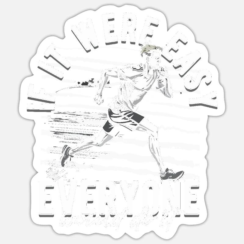 Sprint Athletics Sprint - Sticker size S (10 x 10 cm) - white matte