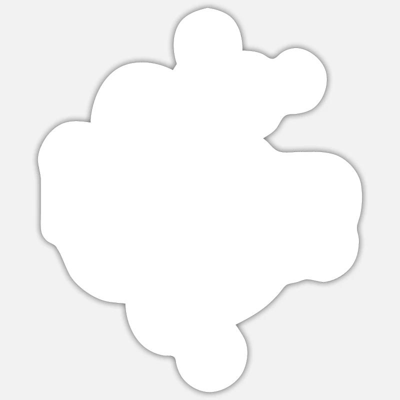 Hanjo Hanjo - Sticker taille S (10 x 10 cm) - blanc mat
