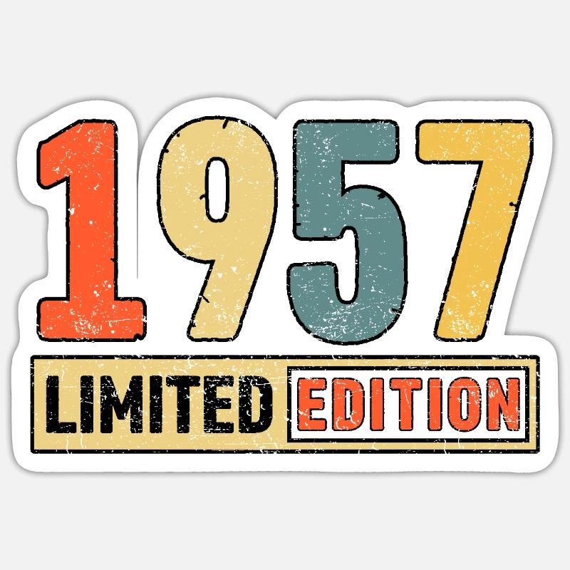 Edition limitée 1956 - Sticker taille S (10 x 10 cm) - blanc mat