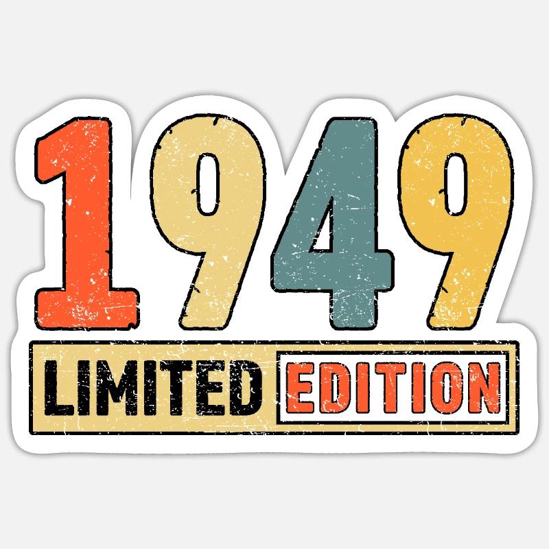 Édition limitée 1949 - Sticker taille S (10 x 10 cm) - blanc mat