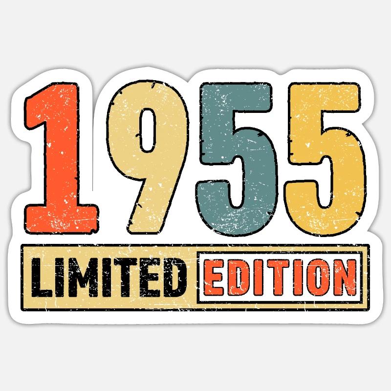 Edition limitée 1955 - Sticker taille S (10 x 10 cm) - blanc mat