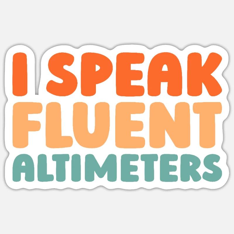 Flight Engineer - Sticker size S (10 x 10 cm) - white matte
