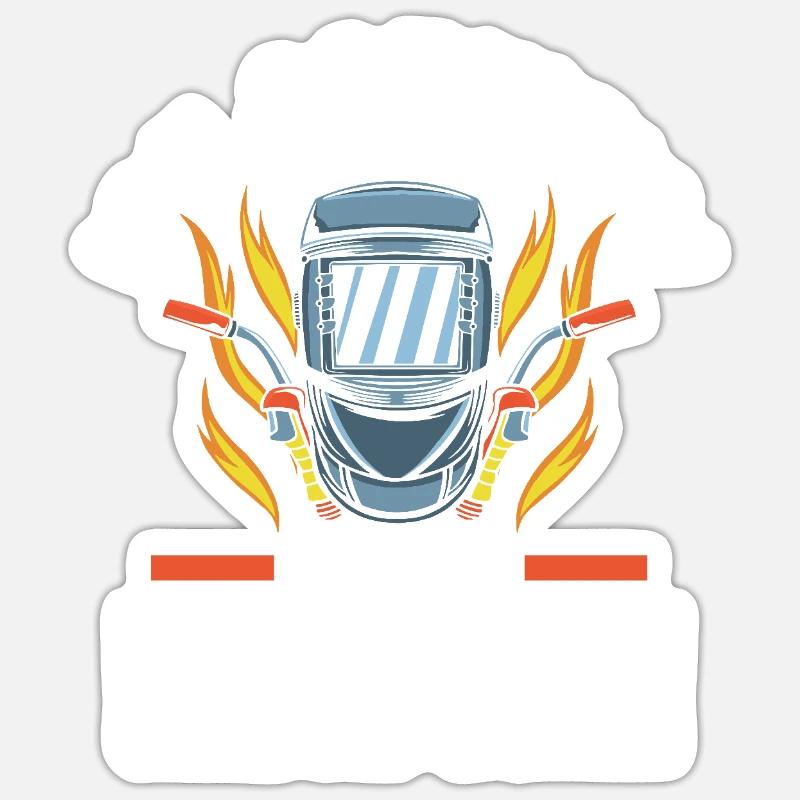 Soudage Soudeurs Soudeurs - Sticker taille S (10 x 10 cm) - blanc mat