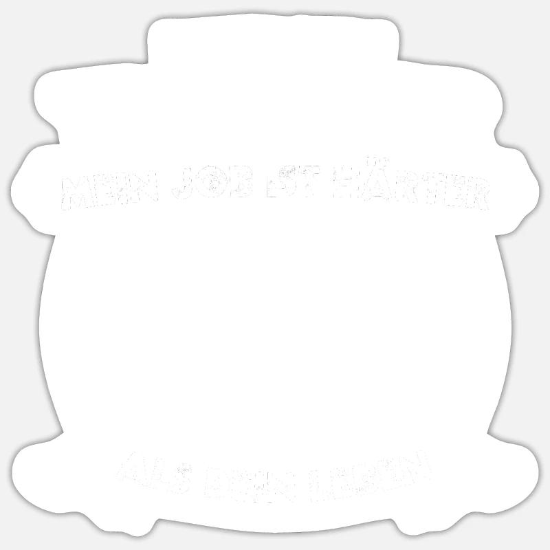 Charpentier, Charpentier, Charpentier - Sticker taille S (10 x 10 cm) - blanc mat