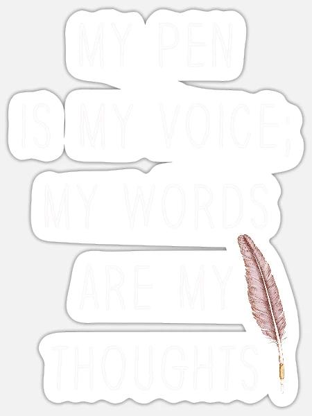 Poetry Slam Schriftsteller Poet Literatur Slam - Sticker Größe S (10 x 10 cm) - Mattweiß