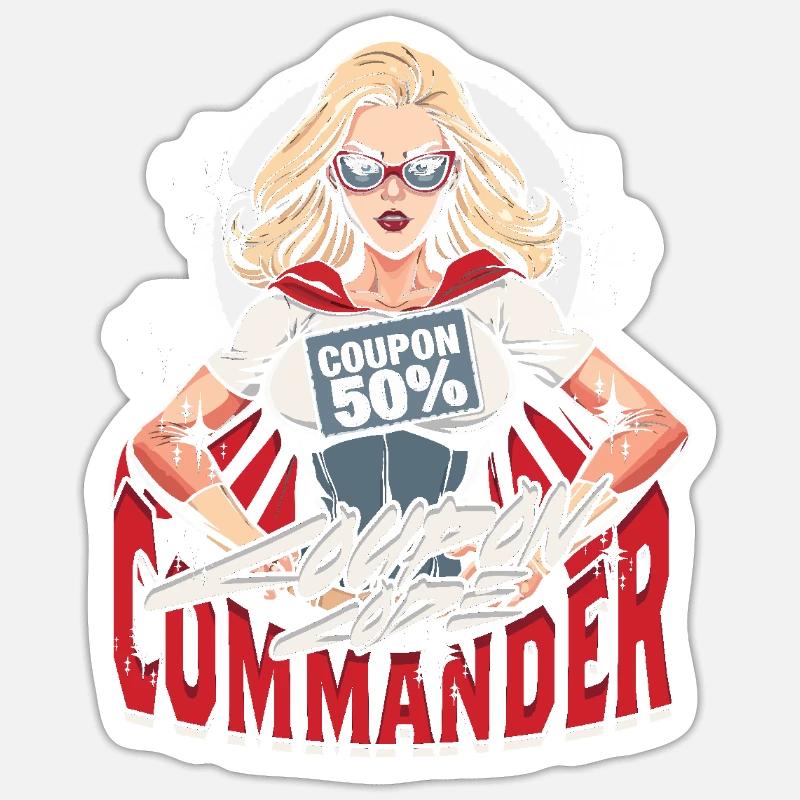 Couponing Coupon Coupon Code Commander Sticker Größe S (10 x 10 cm)
