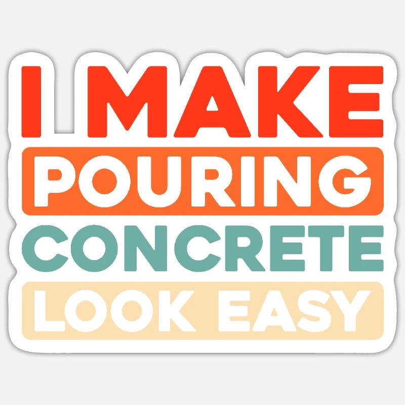 Concrete workers Sticker size S (10 x 10 cm)