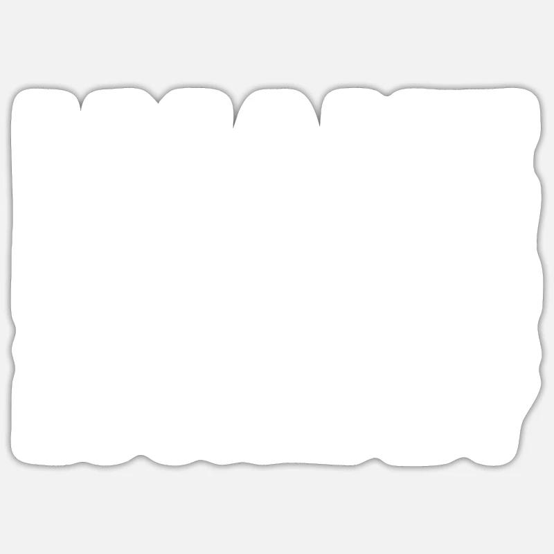 Bauvorarbeiter - Sticker Größe S (10 x 10 cm) - Mattweiß