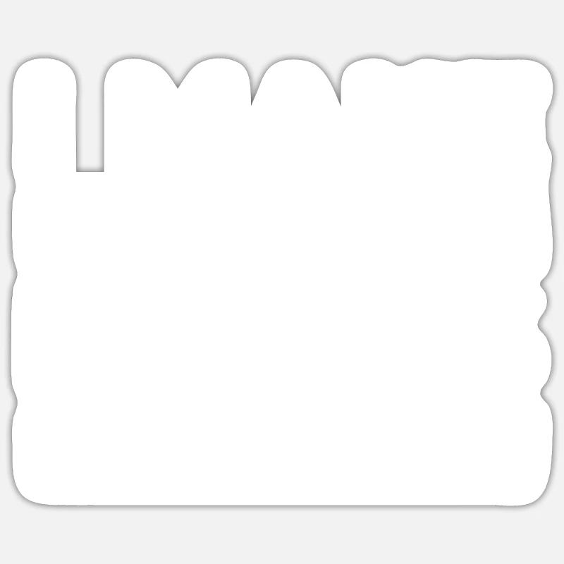 Professeur - Sticker taille S (10 x 10 cm) - blanc mat