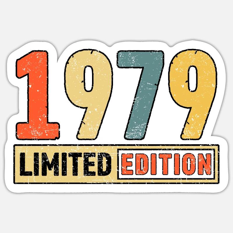Édition limitée 1979 - Sticker taille S (10 x 10 cm) - blanc mat