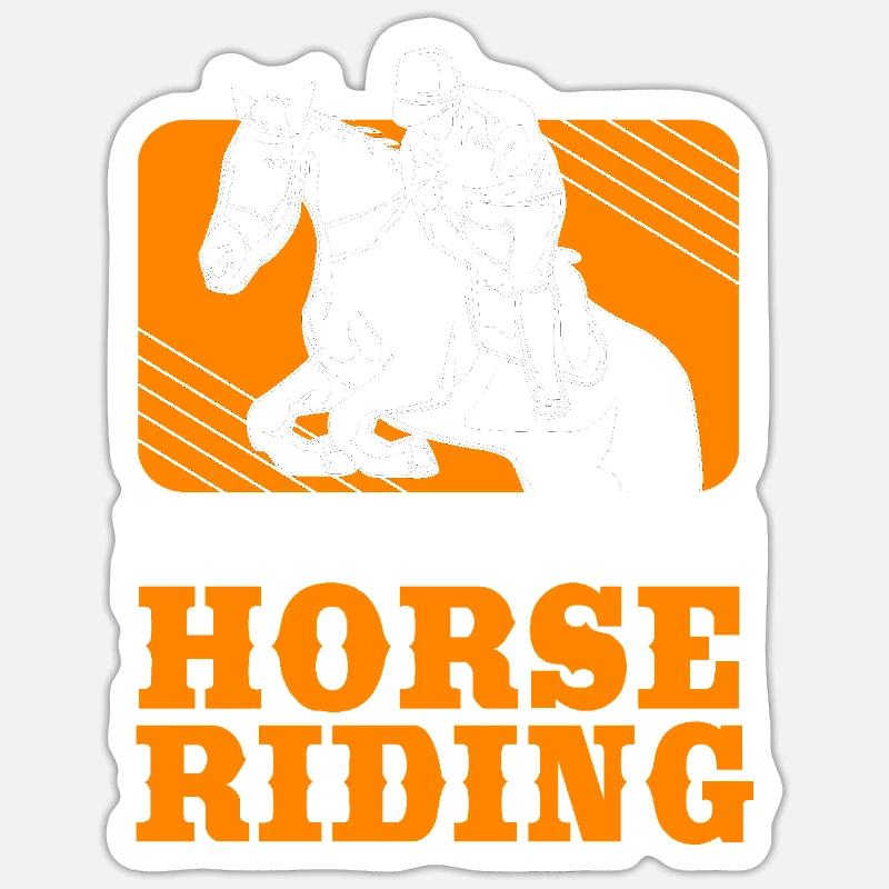 Springreiten Springpferd Sticker Größe S (10 x 10 cm)