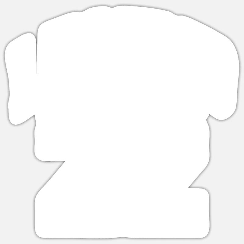 Légende 22 - Sticker taille S (10 x 10 cm) - blanc mat