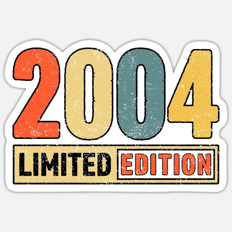 Edition limitée 2004 - Sticker taille S (10 x 10 cm) - blanc mat