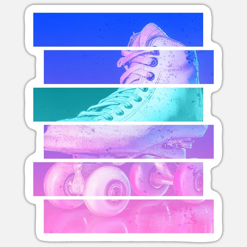 Rollschuh Sticker Größe S (10 x 10 cm)