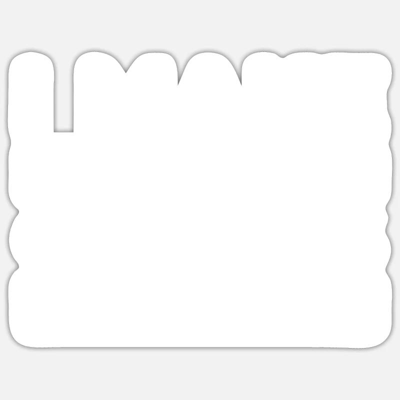 Caissier - Sticker taille S (10 x 10 cm) - blanc mat