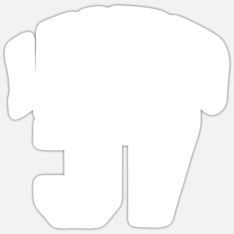 Legend 37 - Sticker size S (10 x 10 cm) - white matte