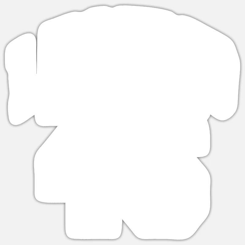 Legend 46 - Sticker size S (10 x 10 cm) - white matte