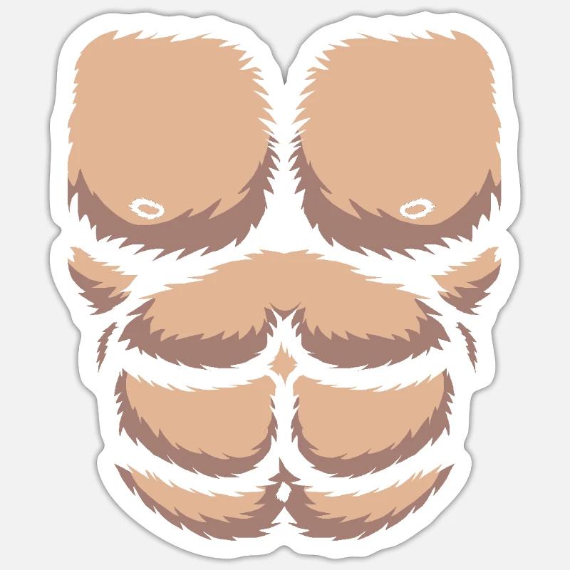 Gorilla - Sticker Größe S (10 x 10 cm) - Mattweiß